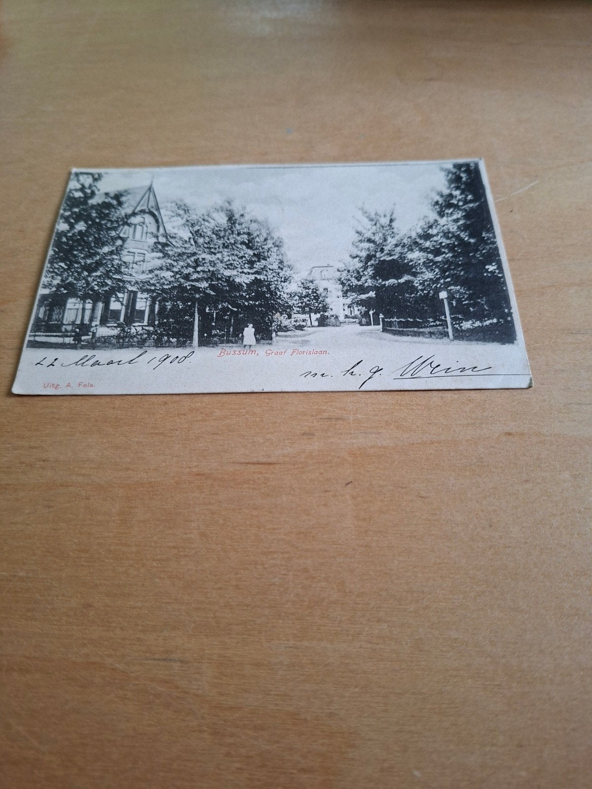 Bussum, Graaf Florislaan (1908), Ophalen of Verzenden, Voor 1920, Gelopen, Noord-Holland