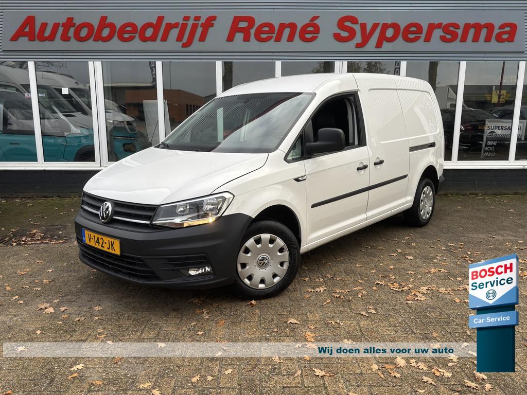 Volkswagen Caddy 2.0 TDI L2H1 BMT Maxi Highline | Leer | Nav, Auto's, Bestelauto's, 730 kg, Gebruikt, 4 cilinders, Volkswagen