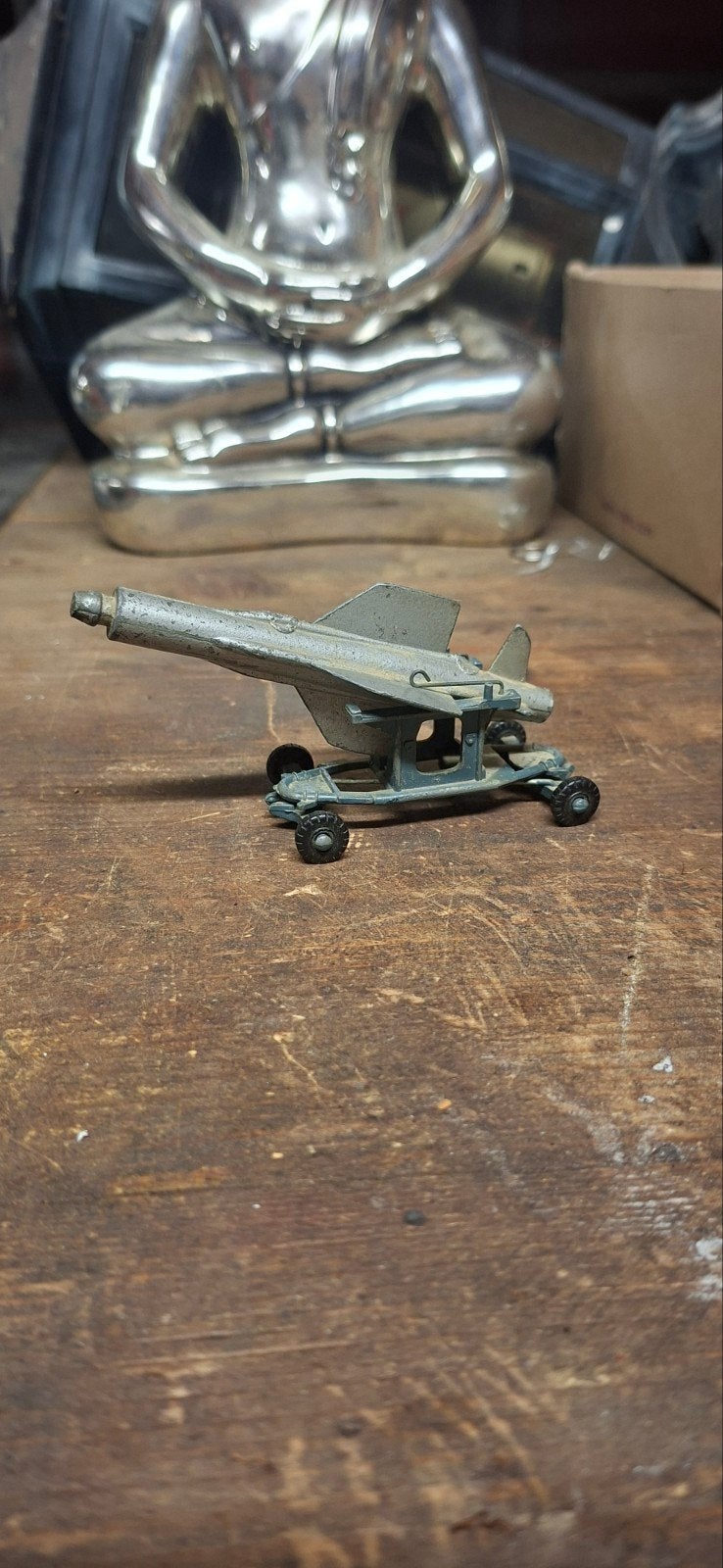 Vintage Dinky Toys Thunderbird Geleide Raket met Lanceerwage, Ophalen of Verzenden