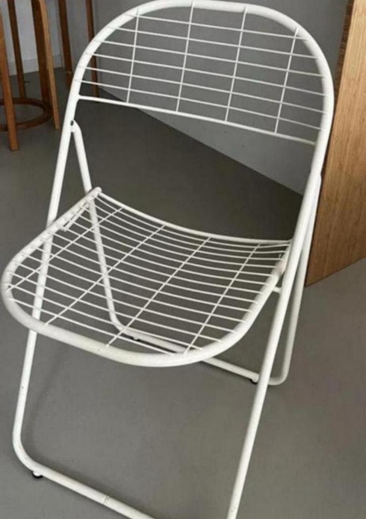 Niels Gammelgaard stoel, Huis en Inrichting, Stoelen, Ophalen, Wit, Zo goed als nieuw, Metaal