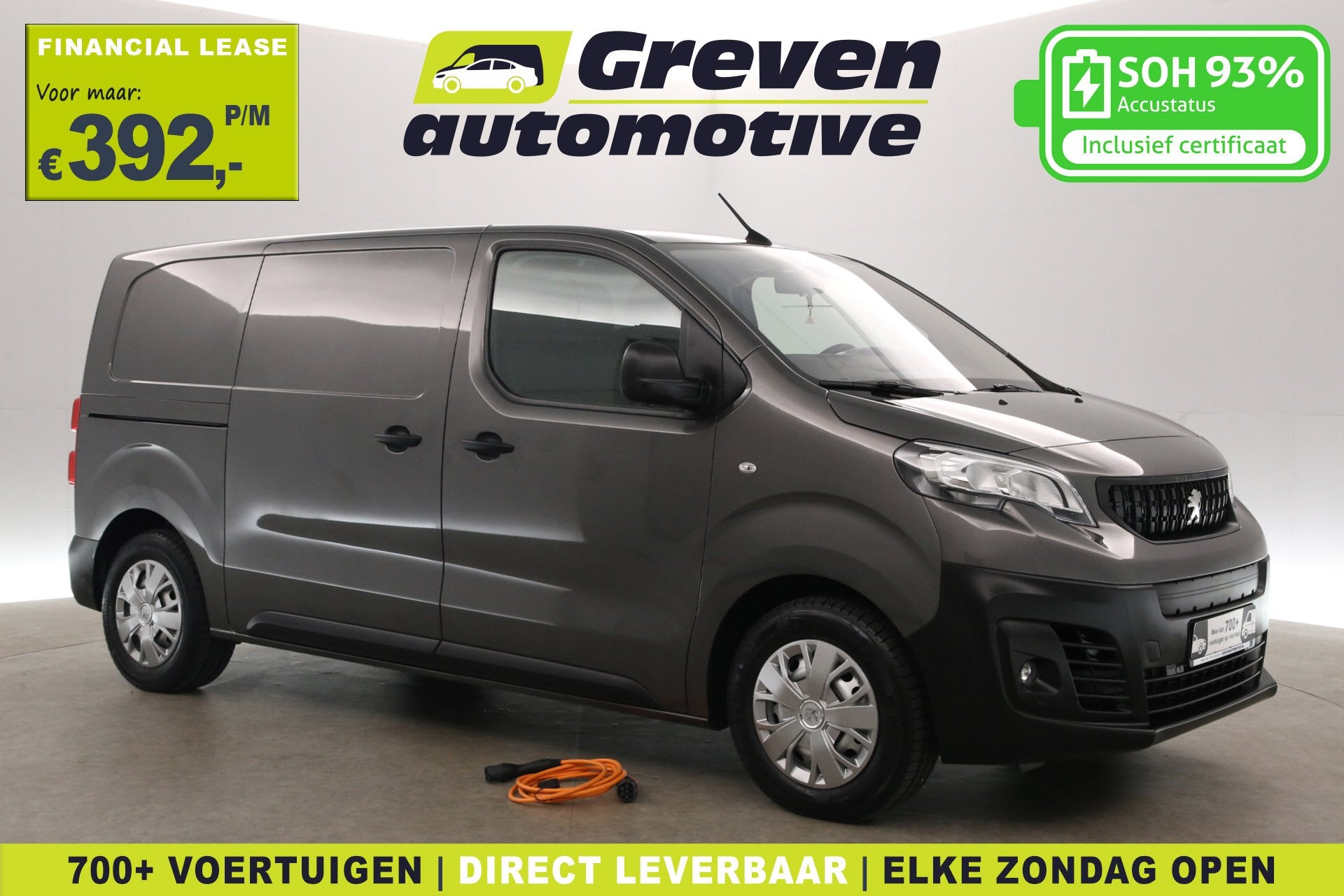 Peugeot e-Expert 75 kWh L2H1 | Snelladen | SOH 93% | Airco |, Auto's, Automaat, 136 pk, Gebruikt, 4 cilinders
