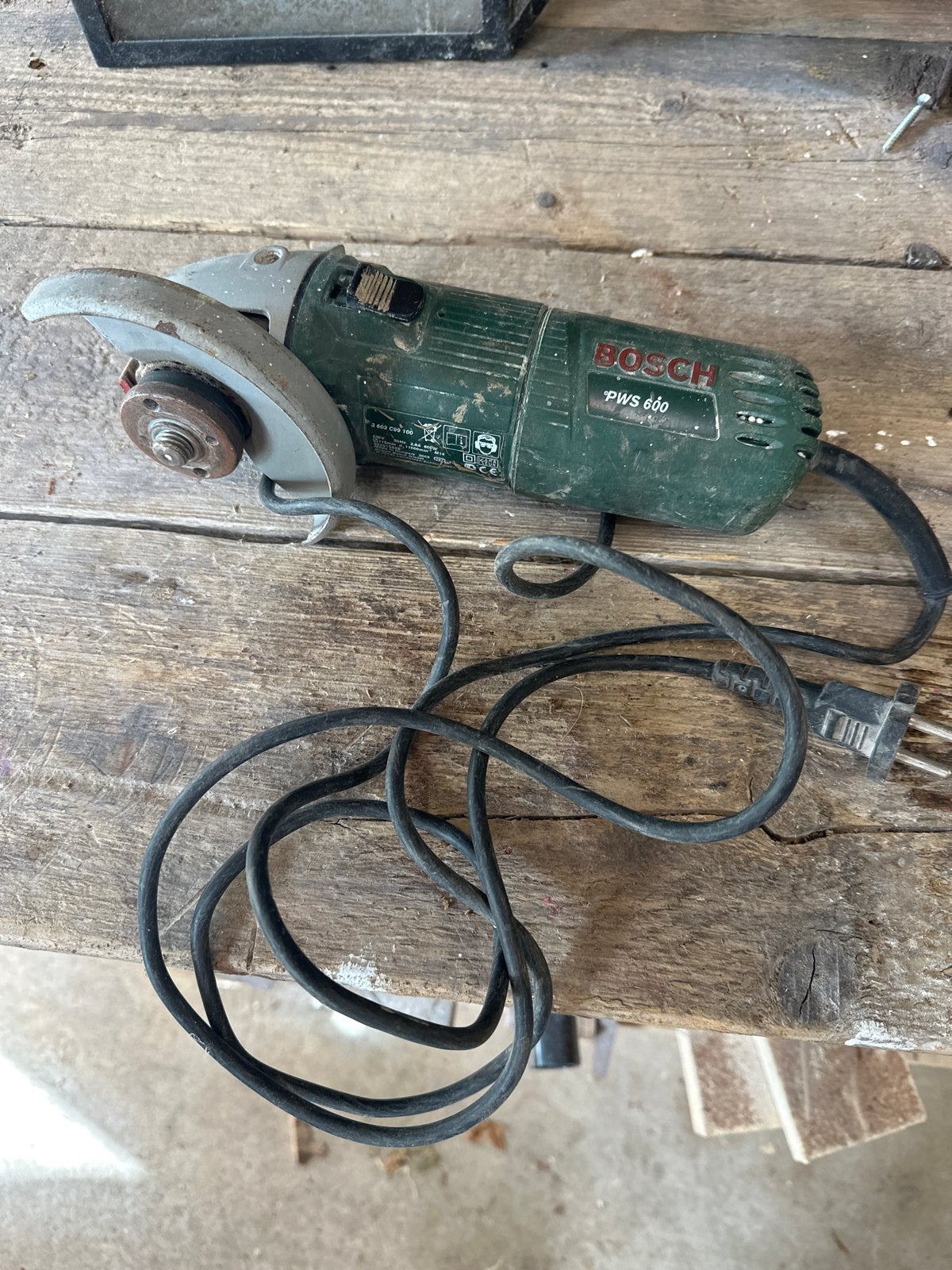 Bosch PWS 600 Haakse slijpmachine, Doe-het-zelf en Verbouw, Ophalen, Gebruikt, Minder dan 700 watt, Haakse handslijpmachine