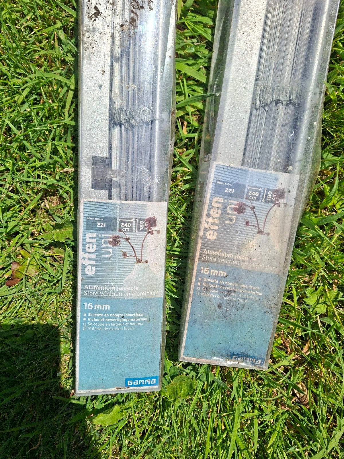 Aluminium jaloezie, Ophalen, 160 cm of meer, Glasplaat, 160 cm of meer