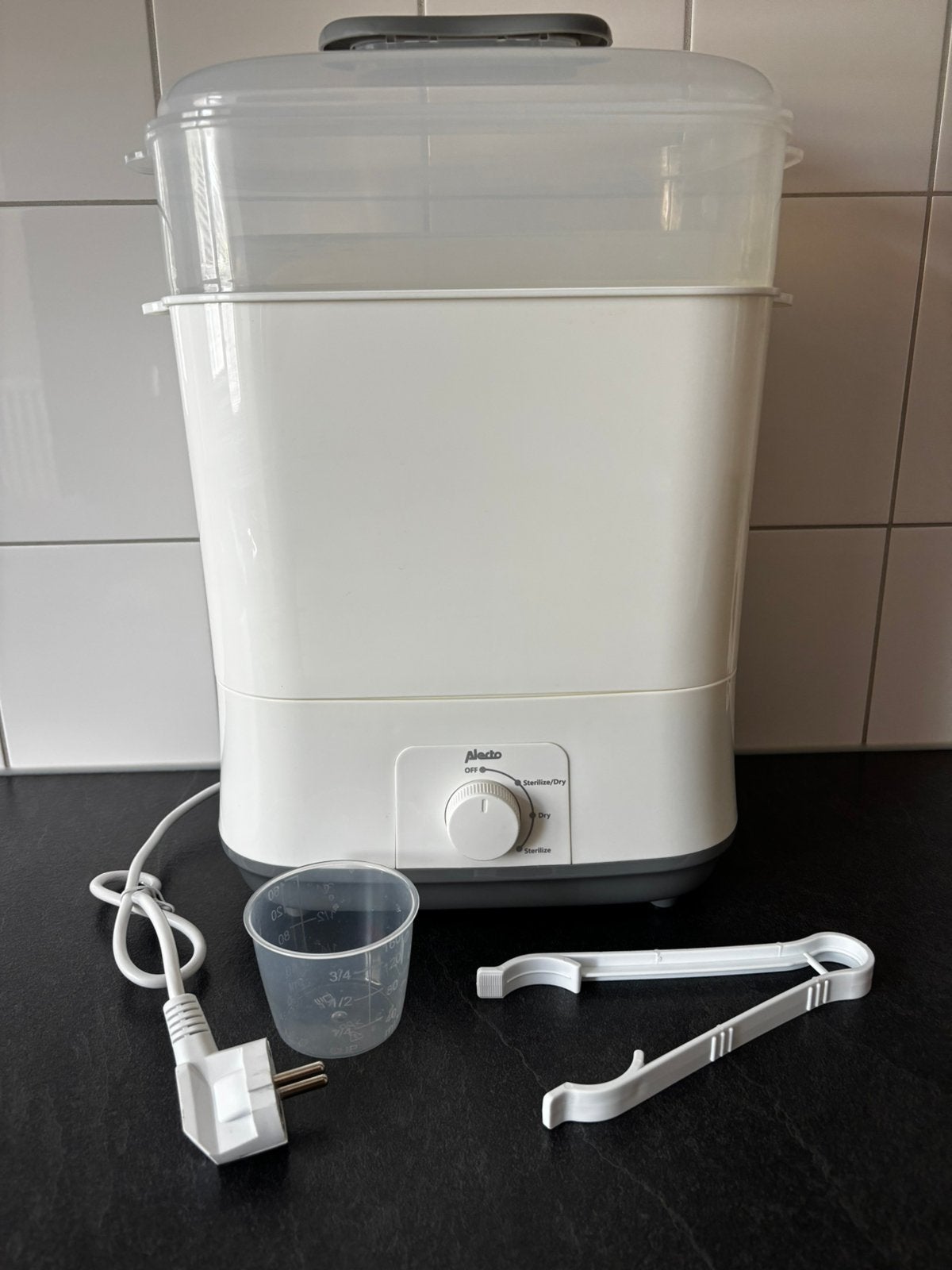 Alecto Sterilisator met droogfunctie, Kinderen en Baby's, Babyvoeding en Toebehoren, Ophalen of Verzenden, Zo goed als nieuw, Sterilisator