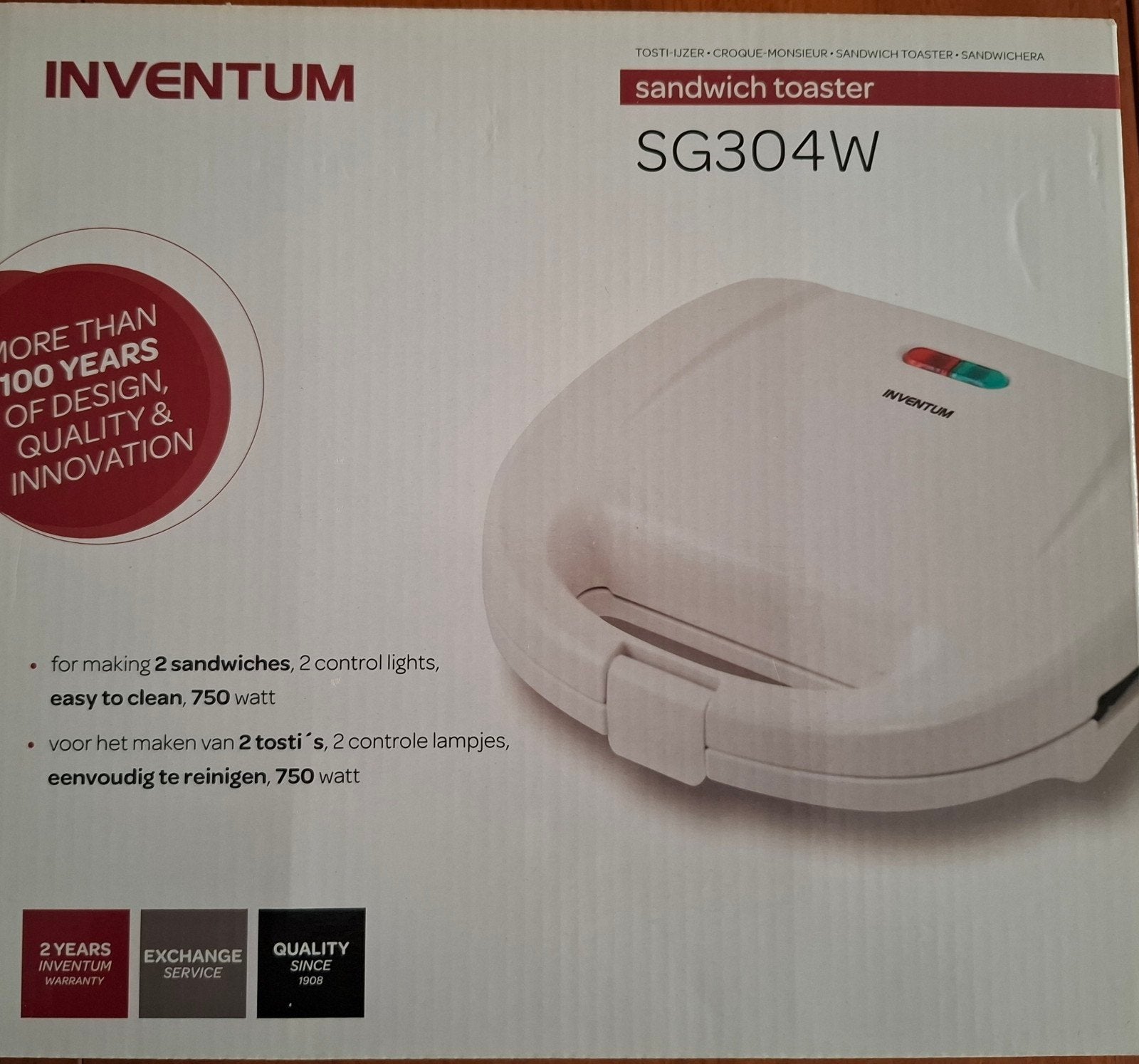 Nieuw Inventum sandwich toaster, Ophalen, Nieuw
