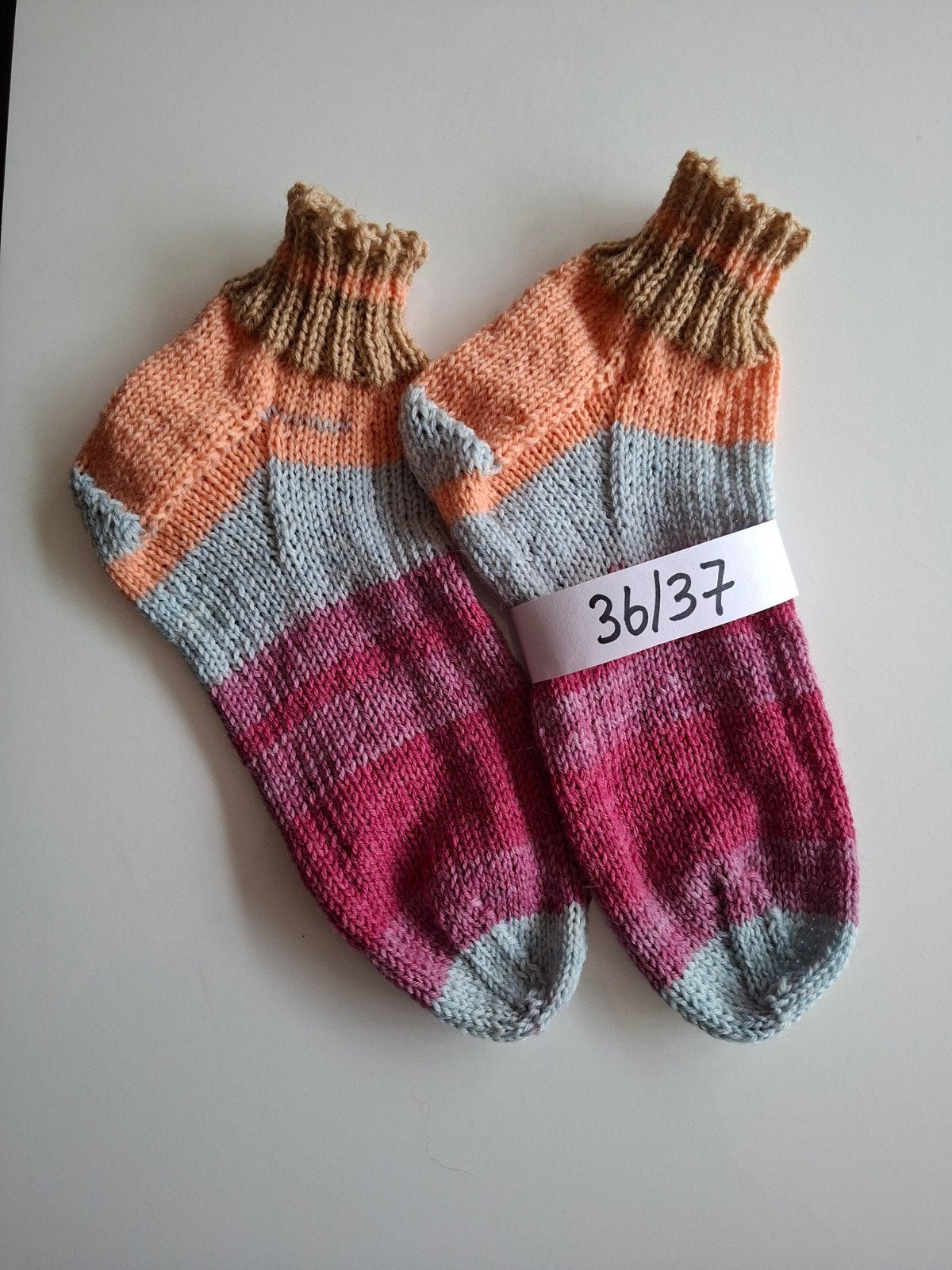 Handgebreide sneaker sokjes, maat 36/37, Kleding | Dames, Sokken en Kniesokken, Overige kleuren, Maat 35 t/m 38, Nieuw