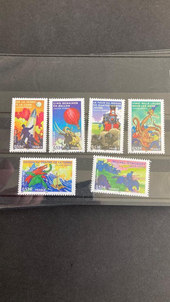 Frankrijk 3789/94 Jules Verne post fris/342, Postzegels en Munten, Ophalen of Verzenden