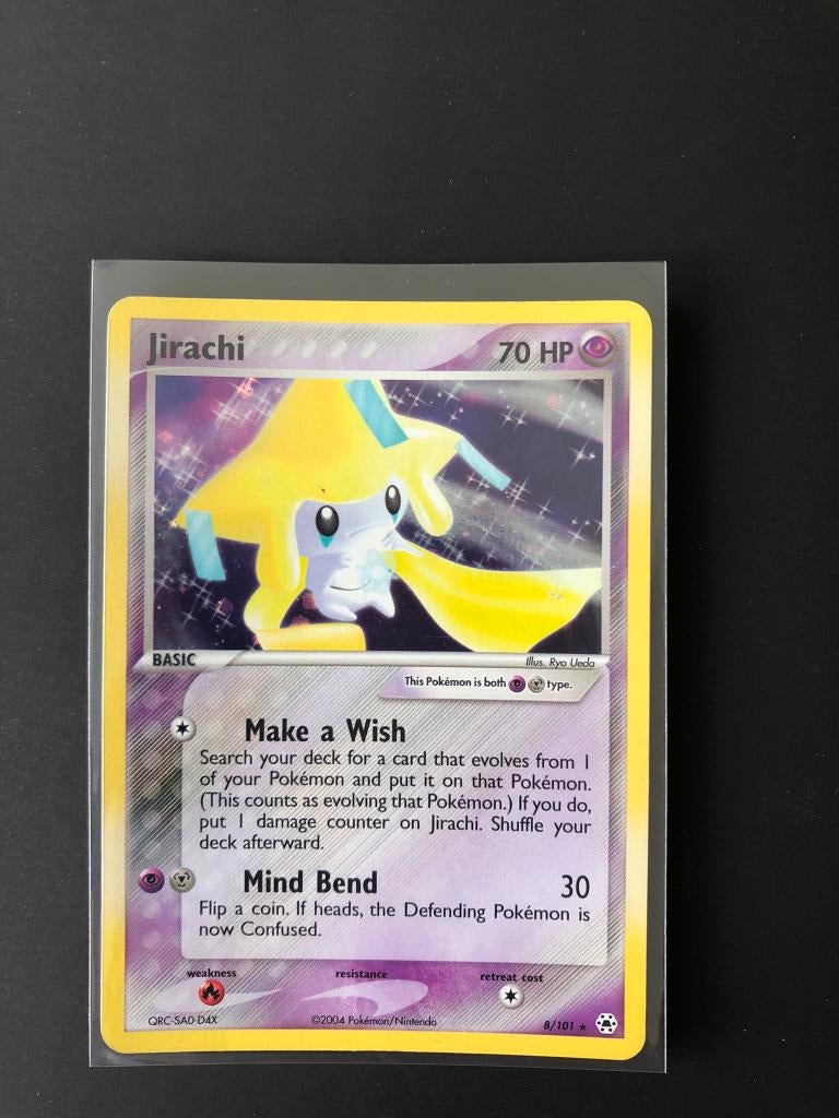 Jirachi holo ex hidden legends, Ophalen of Verzenden, Nieuw, Losse kaart