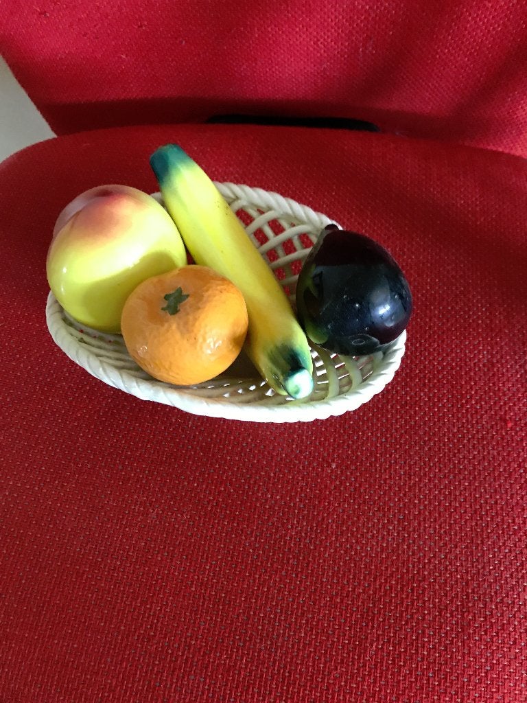Fruitschalen, Gebruikt, Gevlochten, Schaal, Ophalen of Verzenden