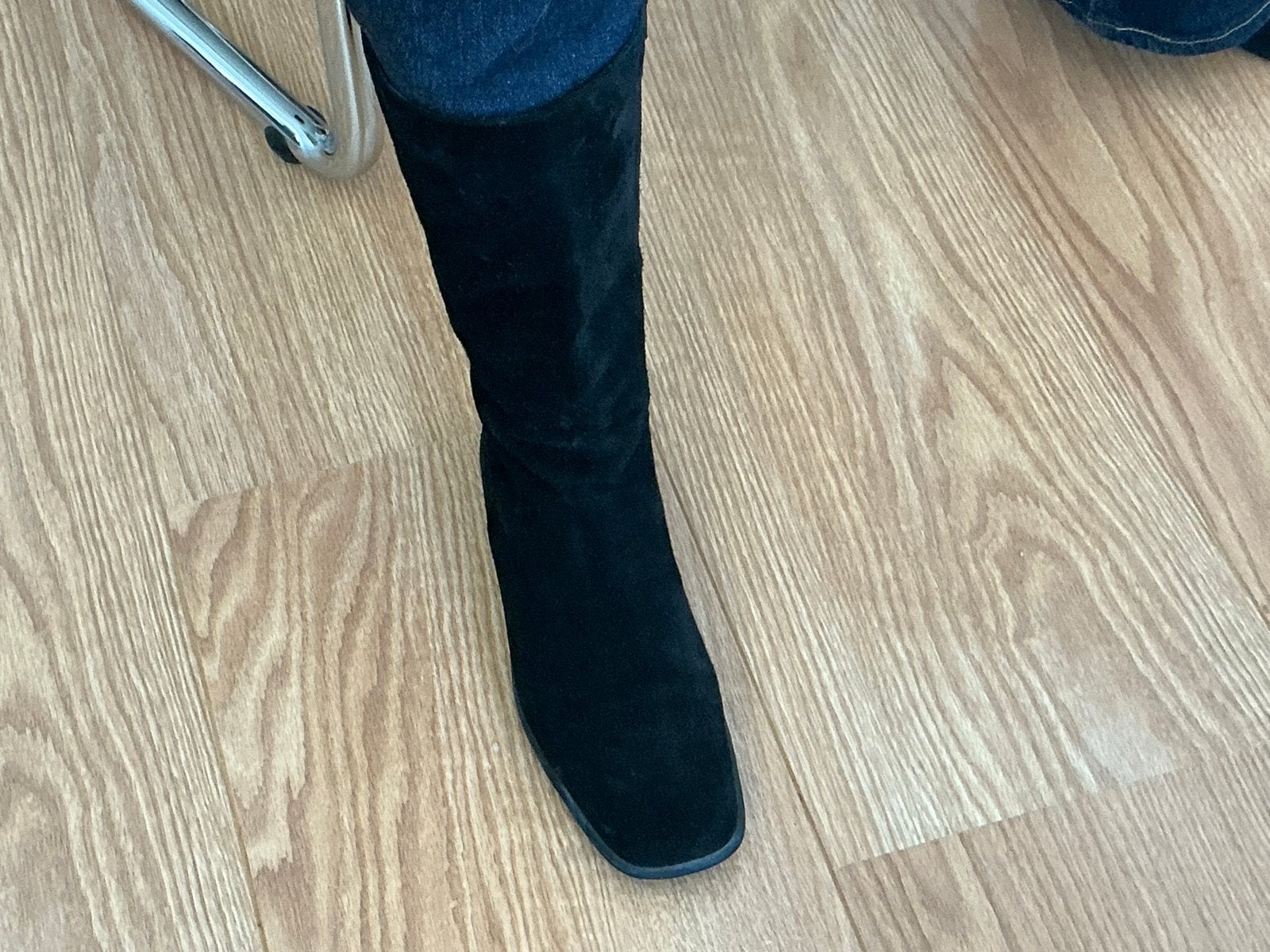 Panara Zwarte Nubuck Laarzen - Maat 37, Kleding | Dames, Ophalen, Zo goed als nieuw, Zwart, Overige typen