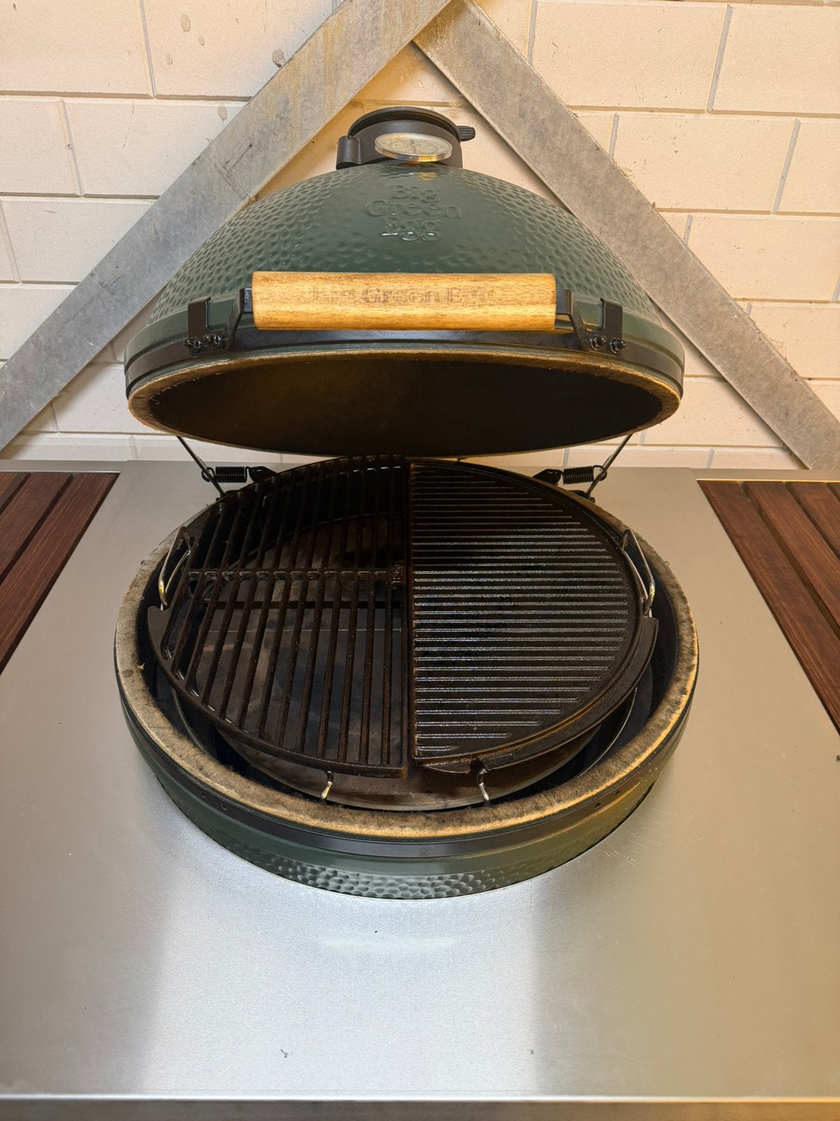 Foto 8 van Big Green Egg XL in unieke RVS maatwerktafel