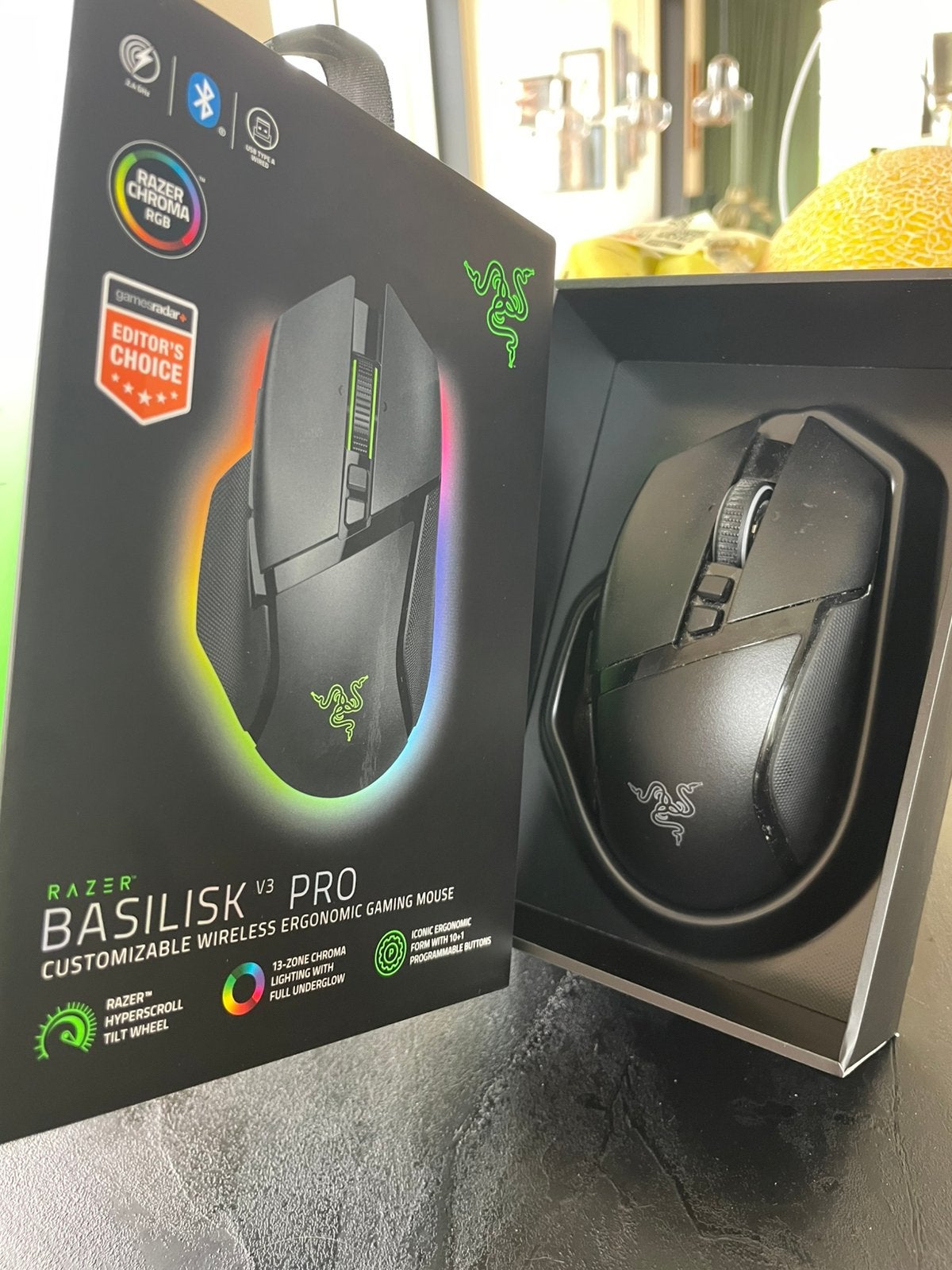 Razer Basilisk V3 Pro Draadloze Gaming Muis, Computers en Software, Muizen, Rechtshandig, Muis, Ergonomisch, Ophalen of Verzenden