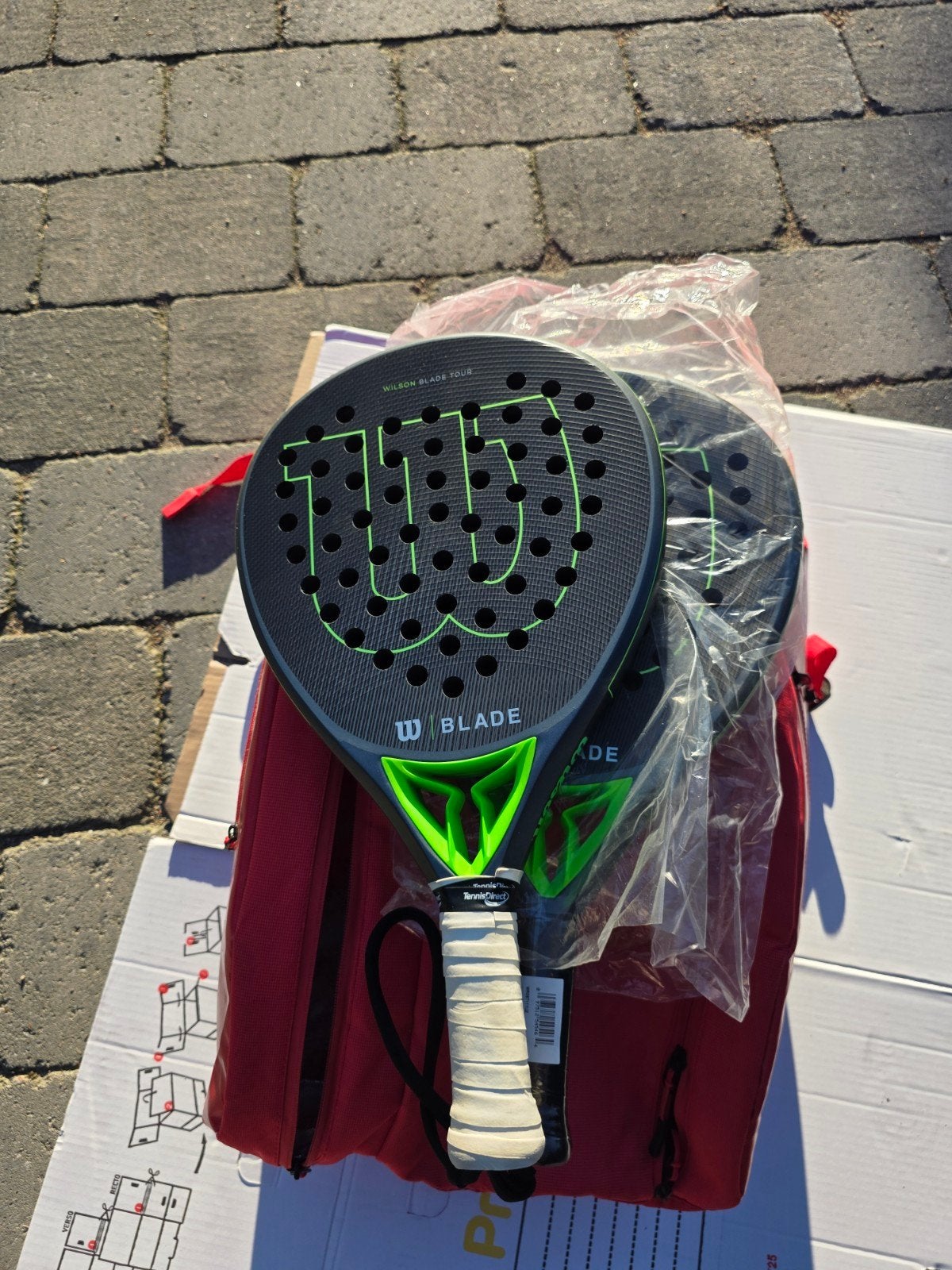 Wilson Blade Tour Padel Rackets met Tas, Ophalen, Nieuw