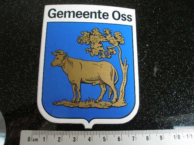 sticker plaats gemeente logo wapen embleem oss 42x, Verzenden, Zo goed als nieuw, Overige typen