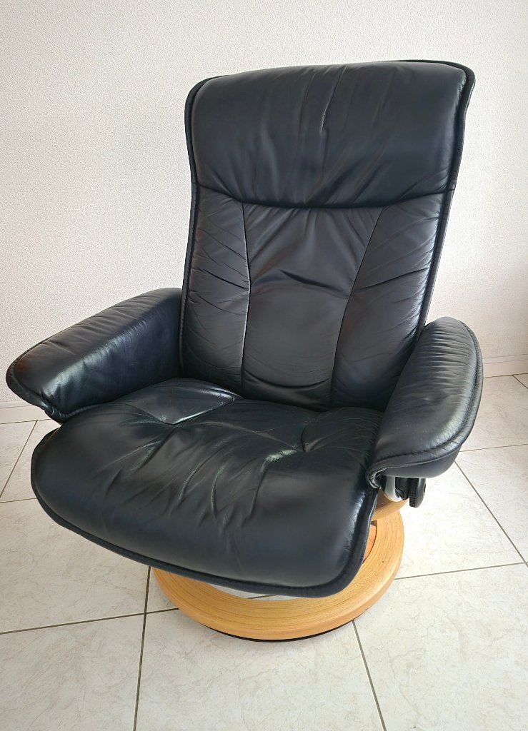stressless fauteuil, Ophalen, Gebruikt, Minder dan 75 cm, Vintage