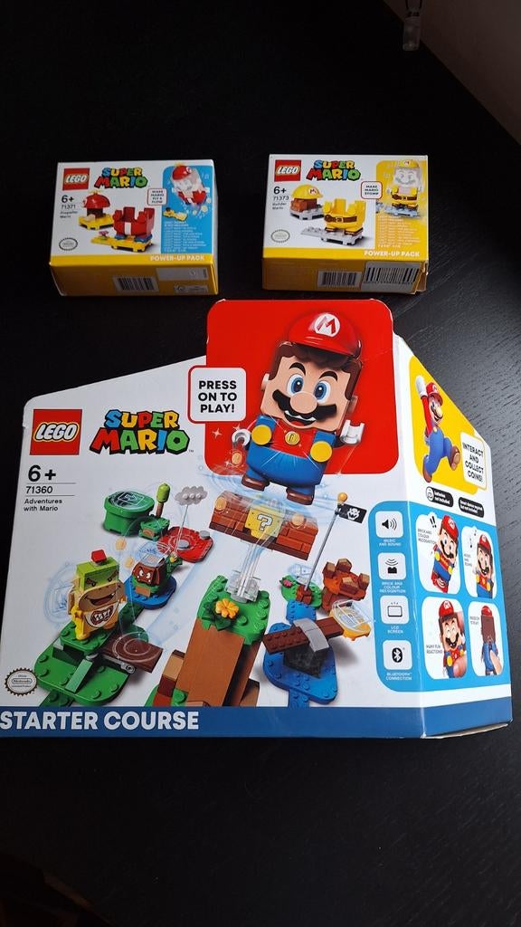 Lego Super Mario dozen - Starter Course en Power-Up Packs, Gebruikt, Overige thema's, Lego, Overige typen