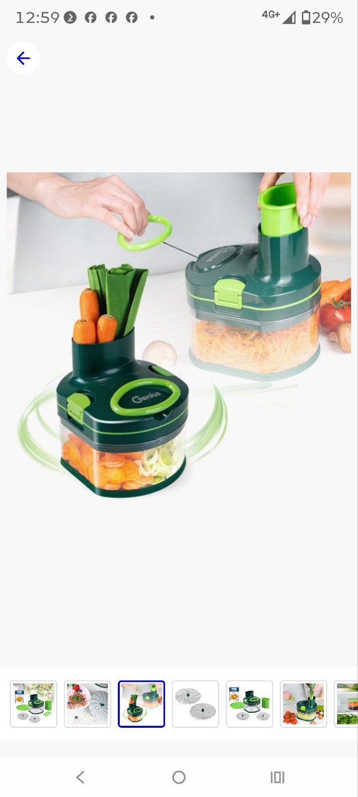 Genius Nicer Dicer Pegasus - Groentesnijder en rasp, Kunststof, Nieuw, Ophalen of Verzenden, Overige merken