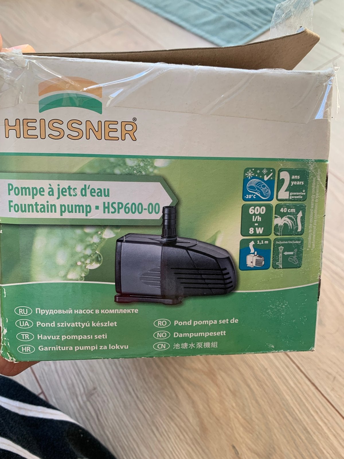 Heissner Fonteinpomp HSP600-00 - met doos, Ophalen of Verzenden, Gebruikt