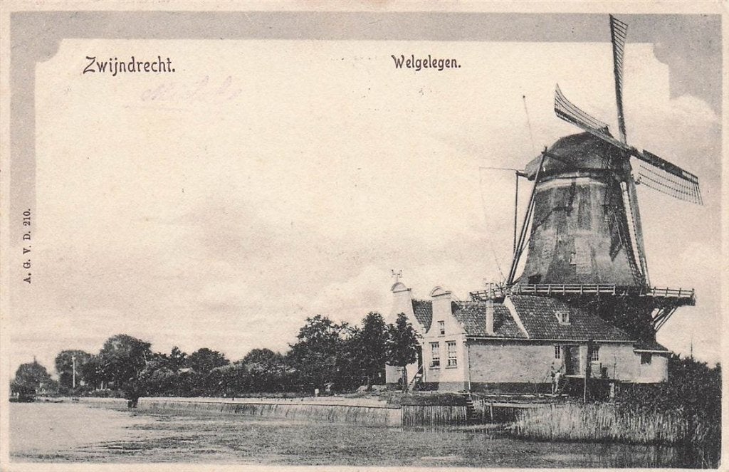 702-183-041 Zwijndrecht Welgelegen, Verzenden, Voor 1920, Zuid-Holland