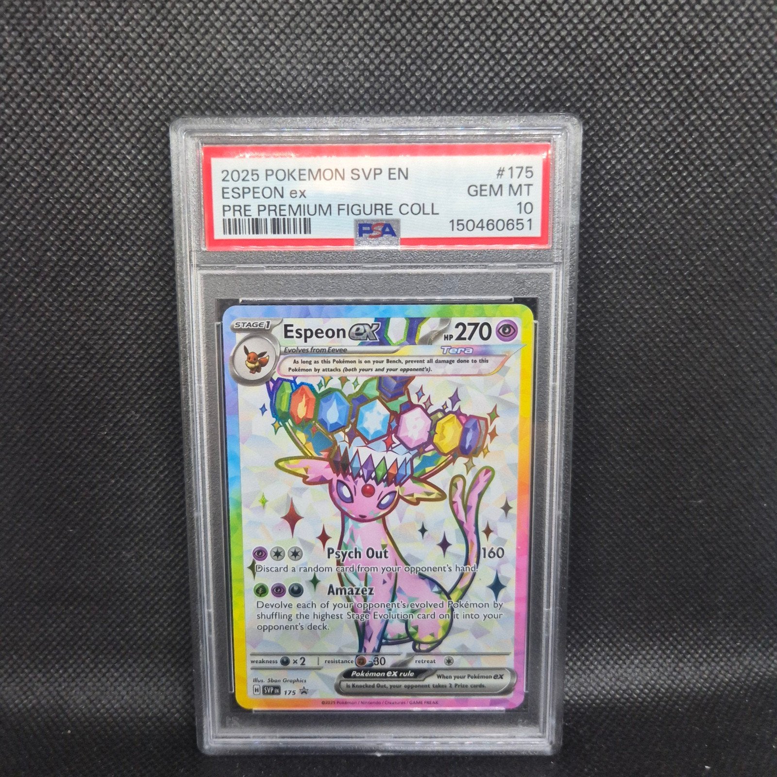 Espeon Ex Prismatic Evolutions 10, Hobby en Vrije tijd, Verzamelkaartspellen | Pokémon, Ophalen of Verzenden, Zo goed als nieuw