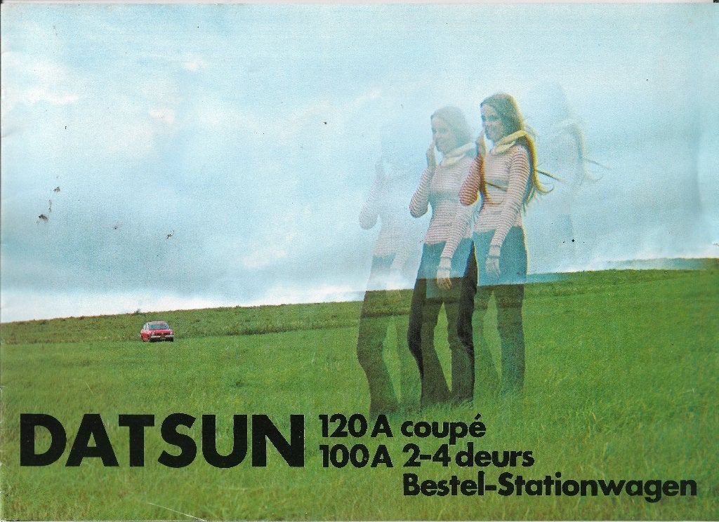 Brochure Datsun 120A 100A en Bestel-Stationwagon, ca. 1980., Zo goed als nieuw, Overige merken, Datsun, Ophalen of Verzenden