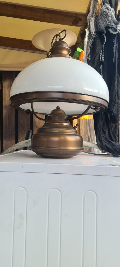 Te koop hanglamp, Ophalen, Gebruikt, Glas