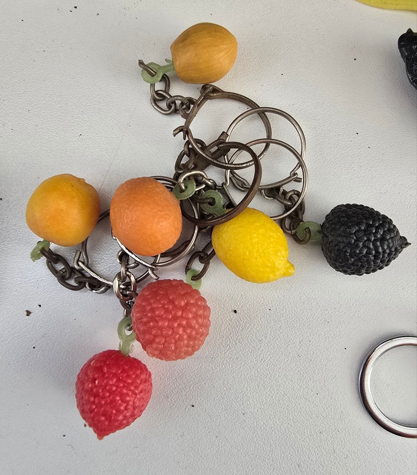 Sleutelhangers met fruitfiguren - Set van 6, Verzamelen, Sleutelhangers, Ophalen of Verzenden, Gebruikt, Overige typen