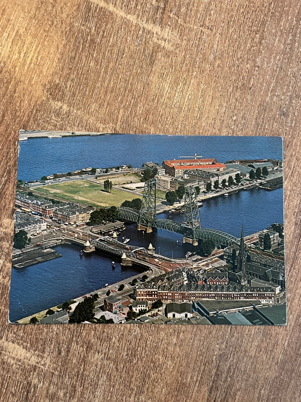 Oude ansichtkaart Rotterdam Hefbrug - Gelopen, Ophalen of Verzenden, 1980 tot heden, Gelopen, Zuid-Holland