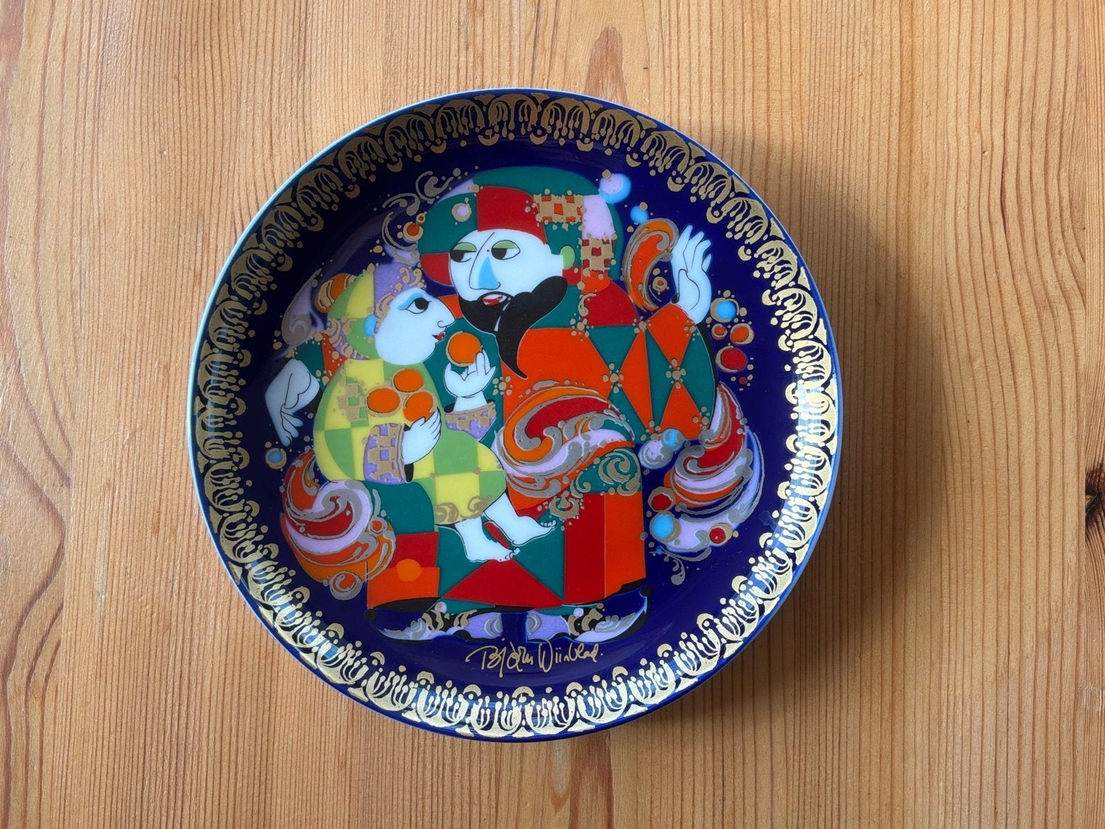 Bjørn Wiinblad Rosenthal Aladin & Wonderlamp III Wandbord Ø, Ophalen of Verzenden