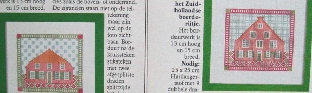Borduurpatroon  2 x Boerderij  nr 2262 do, Verzenden, Nieuw, Handborduren, Patroon