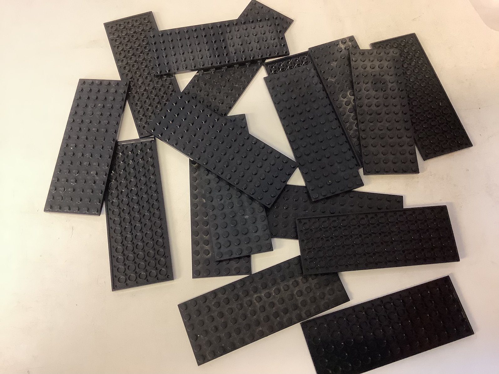 Lego plaat 6x16 zwart, Ophalen of Verzenden, Gebruikt, Losse stenen, Lego
