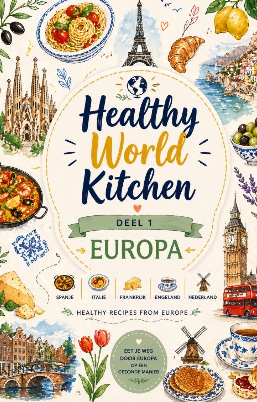 Healthy world kitchen Europa Deel 1, Boeken, Overige typen, Nieuw, Europa, Gezond koken