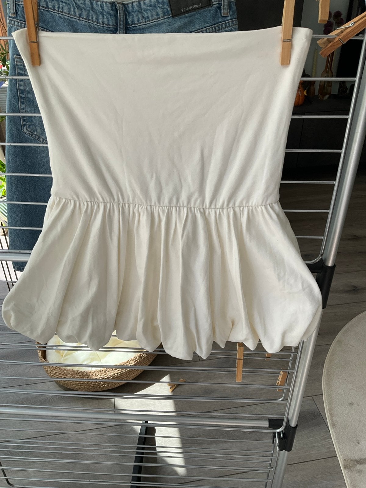 Ballon rokje maat M Pull&Bear, Kleding | Dames, Maat 38/40 (M), Wit, Ophalen of Verzenden, Gedragen