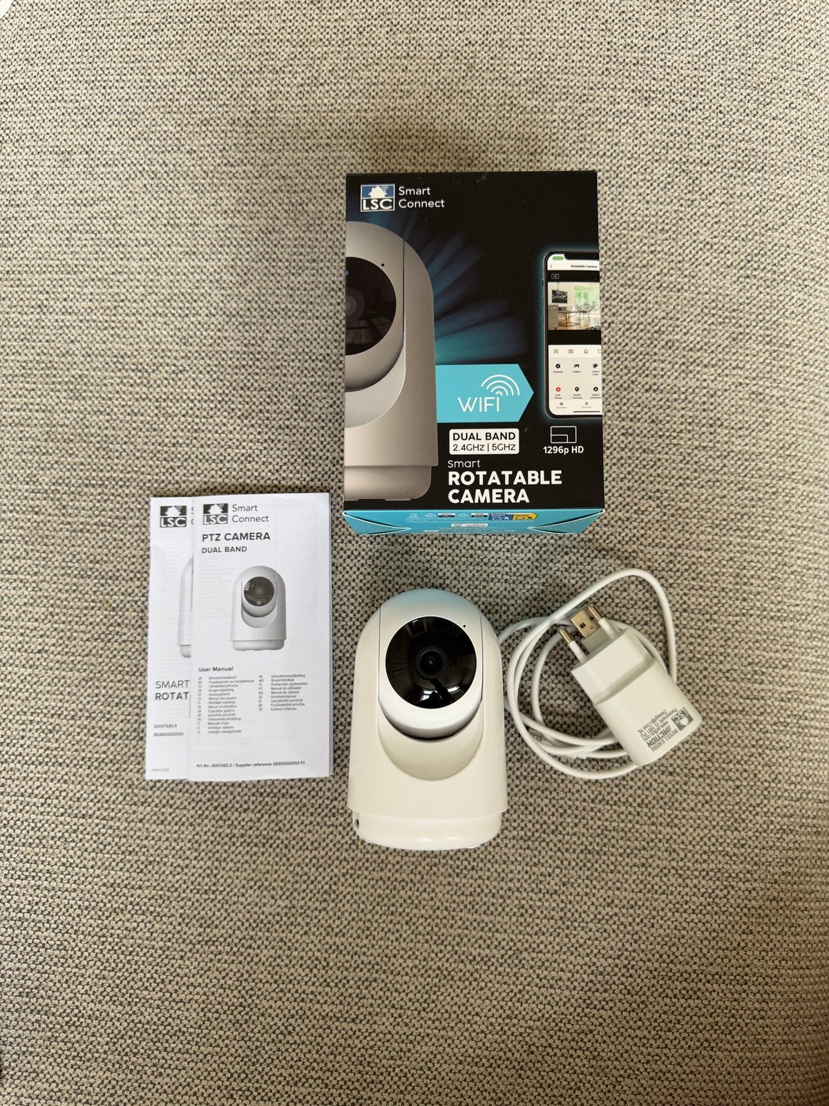 LSC Smart Connect Roteerbare Binnencamera 1296p HD Wifi, Audio, Tv en Foto, Videobewaking, Ophalen of Verzenden, Zo goed als nieuw