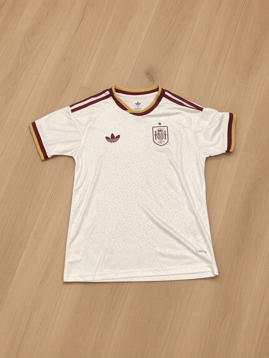 Adidas Spanje Retro Voetbalshirt Kindermaat 26, Verzenden, Gebruikt, Jongen of Meisje