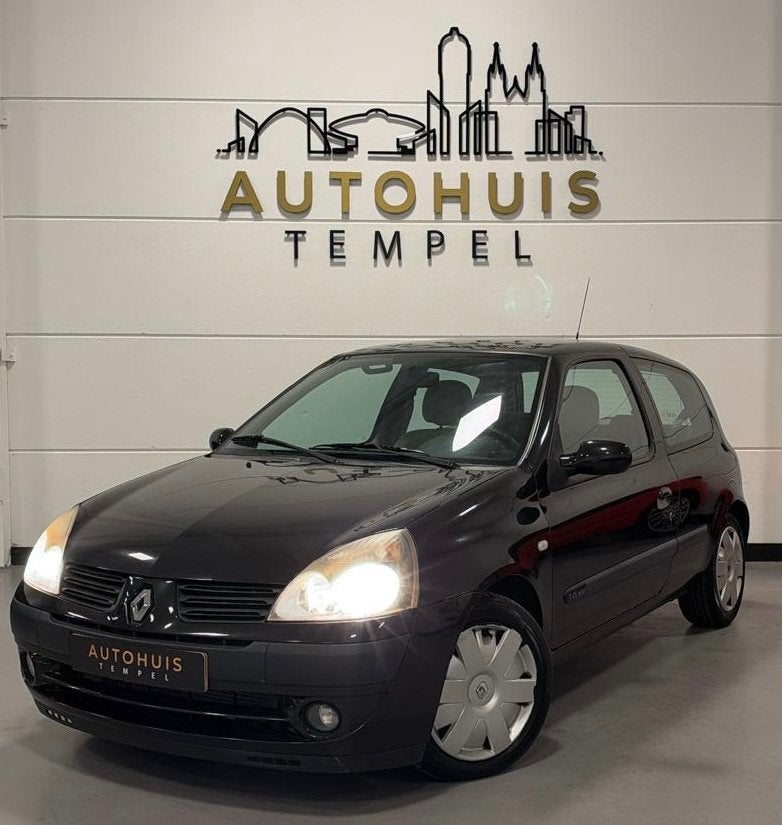 Renault Clio 1.6-16V Dynamique Luxe 1e Eigenaar Nap Airco Cr, Auto's, Stof, 4 cilinders, Zwart, Grijs