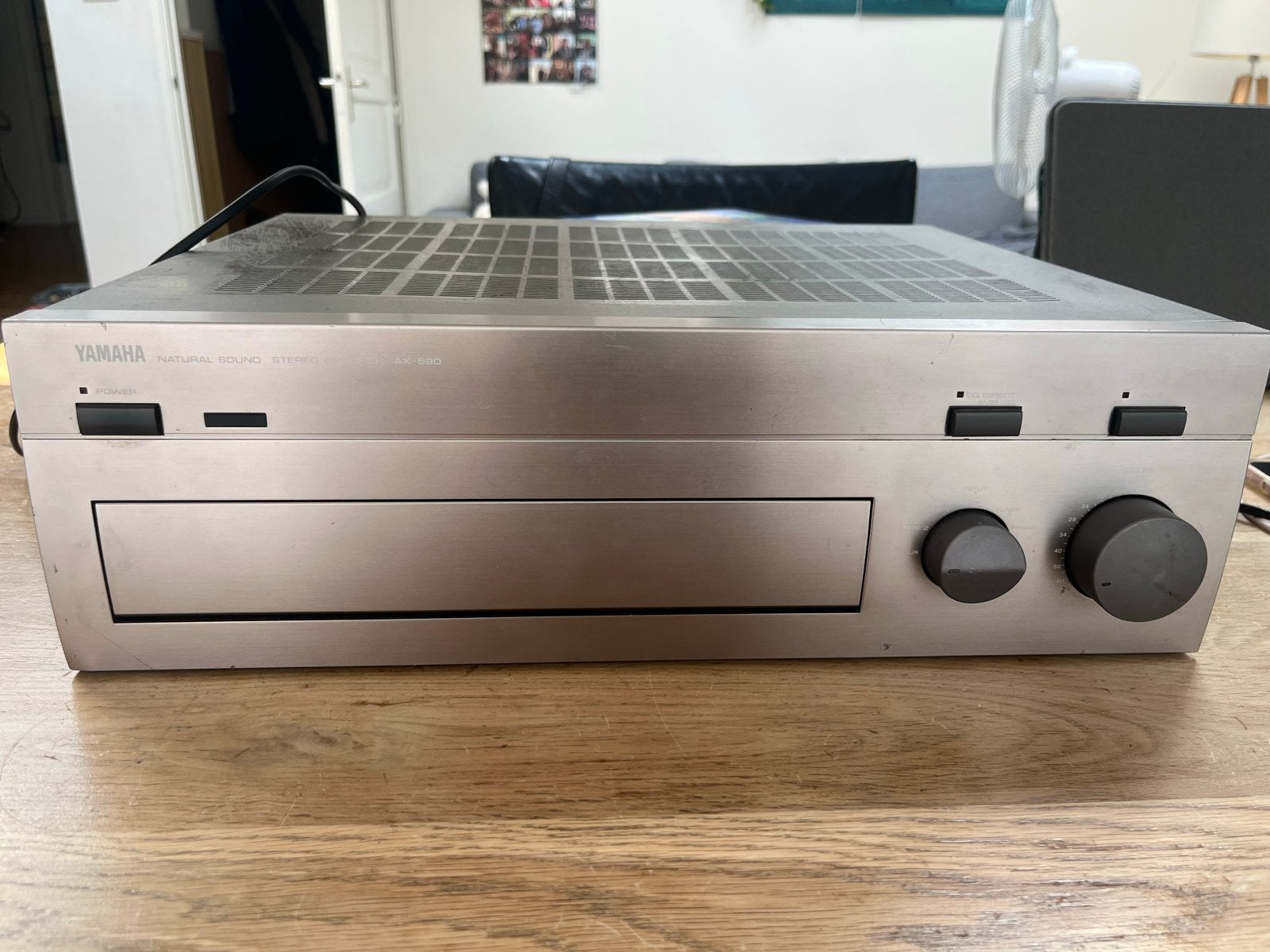 Yamaha Natural Sound Stereo Amplifier AX-590, Ophalen, Gebruikt, Yamaha, 120 watt of meer