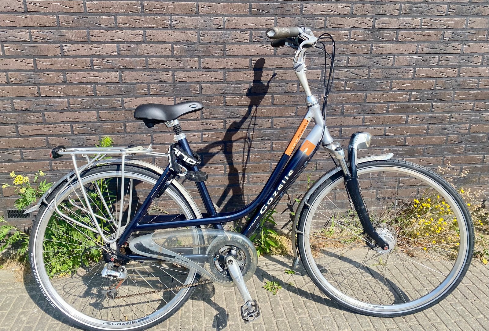 Gazelle damesfiets model medeo city 24v, Ophalen, 28 inch, 53 tot 56 cm, Zo goed als nieuw