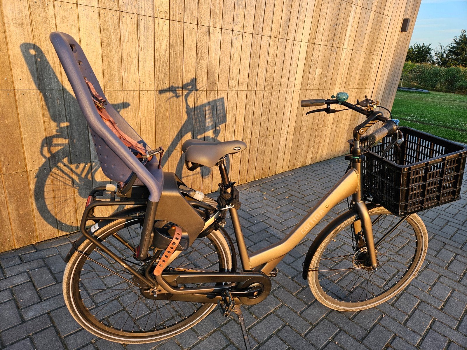 Cortina Common Family 57 cm,  yepp stoeltje achter en voor, Fietsen en Brommers, Fietsen | Dames | Damesfietsen, 56 cm of meer