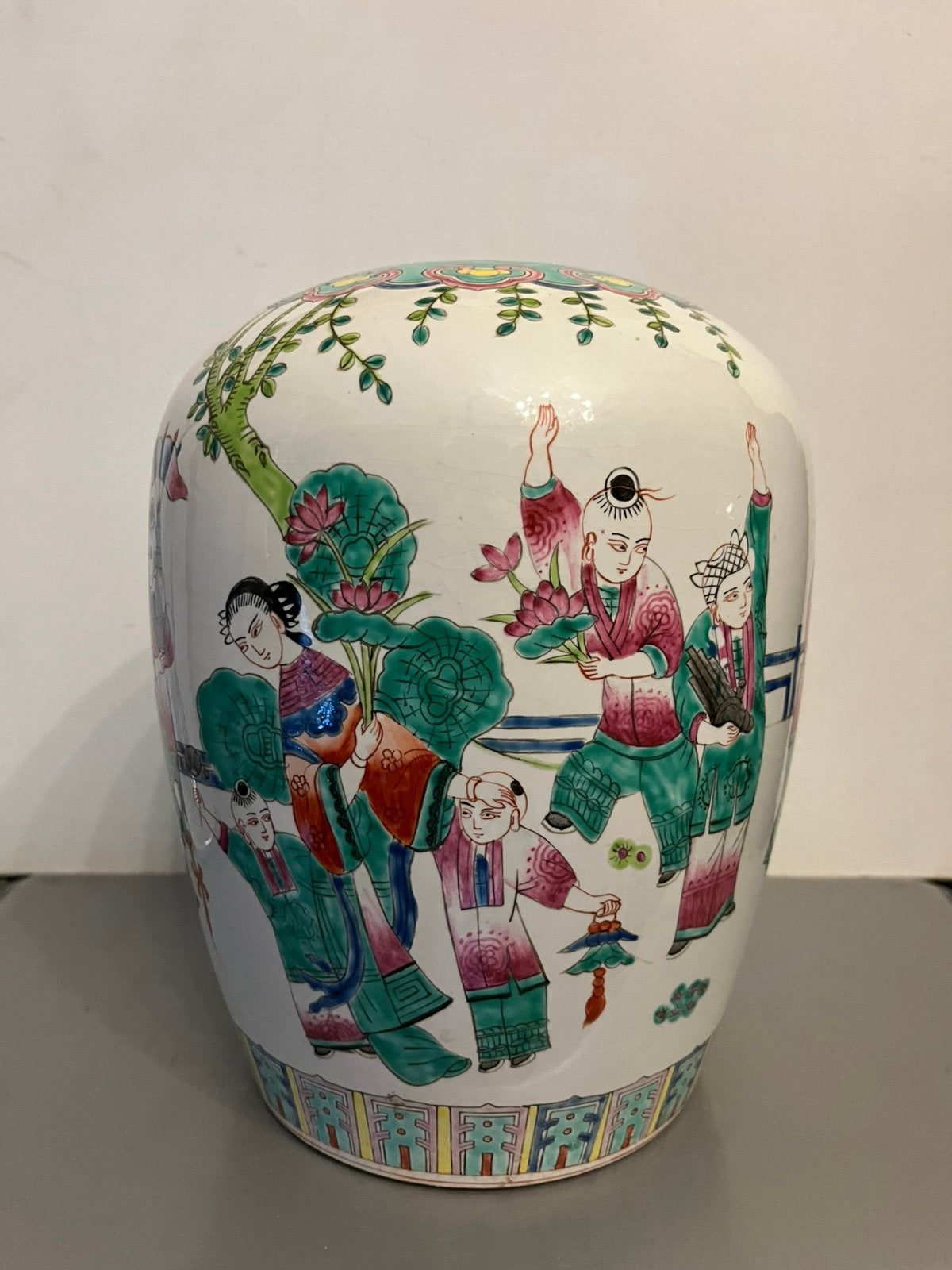 Antieke Chinese vaas 19de eeuw, Ophalen of Verzenden