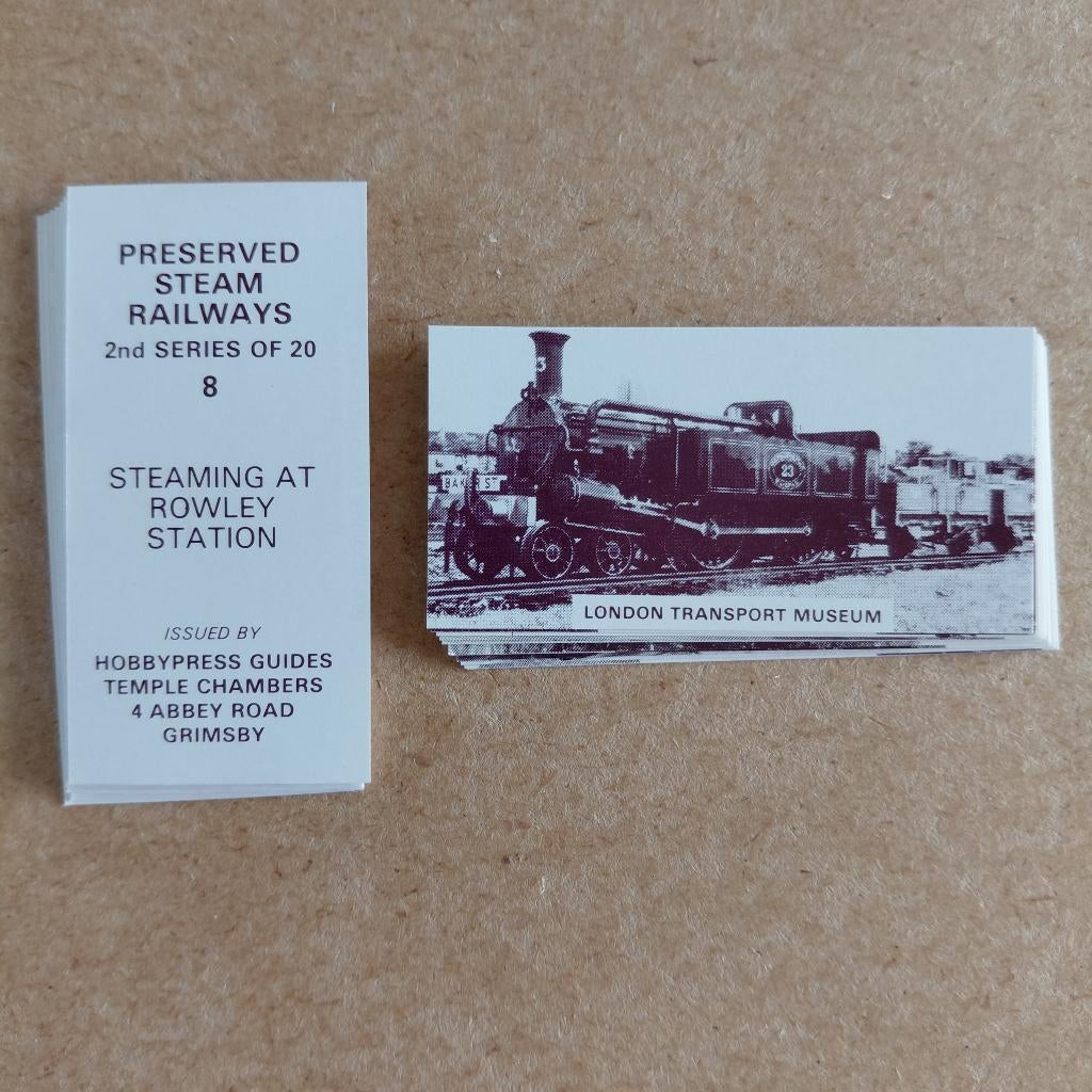 Preserved Steam Railways 2nd series compl set 20 trade cards, Ophalen, Zo goed als nieuw, Trein, Overige typen