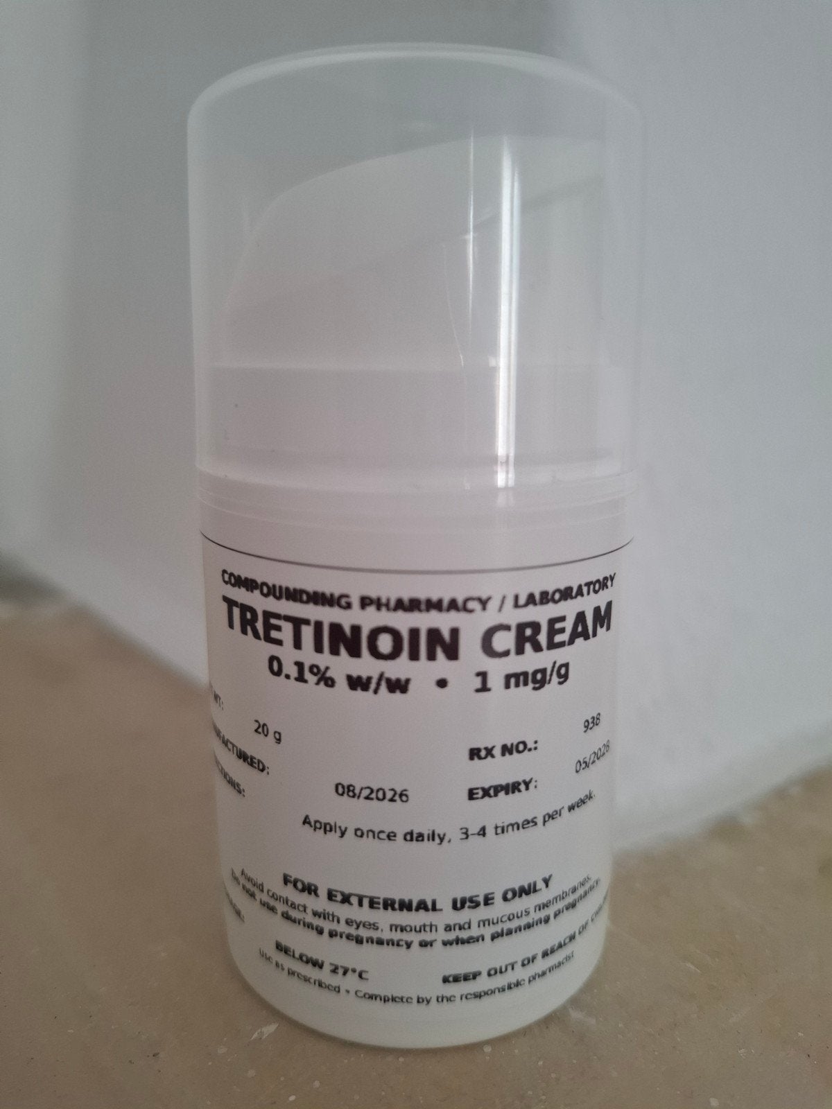 vitamina A creme tretinoine, Ophalen of Verzenden, Nieuw, Gehele gezicht