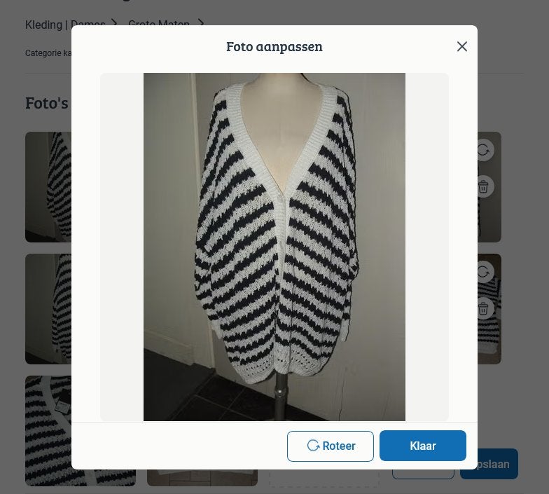 Nieuw! Ulla Popken gestreept vest maat 54-56, Overige kleuren, Trui of Vest, Nieuw, Ulla Popken