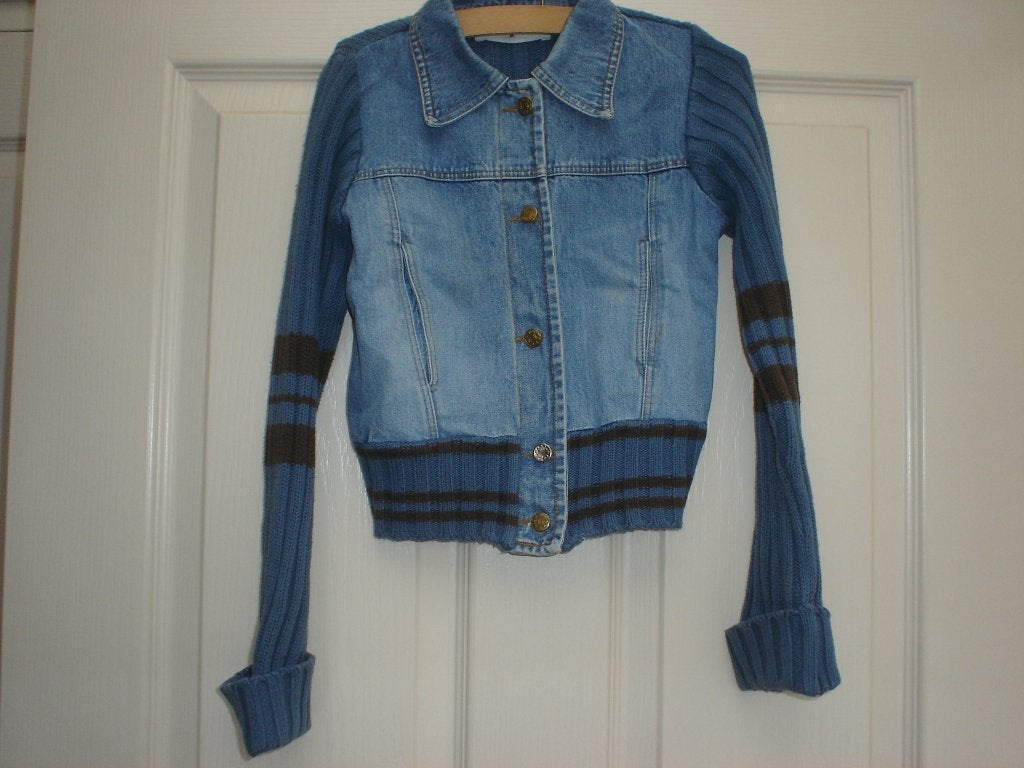 blauw vest, Hema, maat 128, Verzenden, Jongen of Meisje, Trui of Vest, Zo goed als nieuw