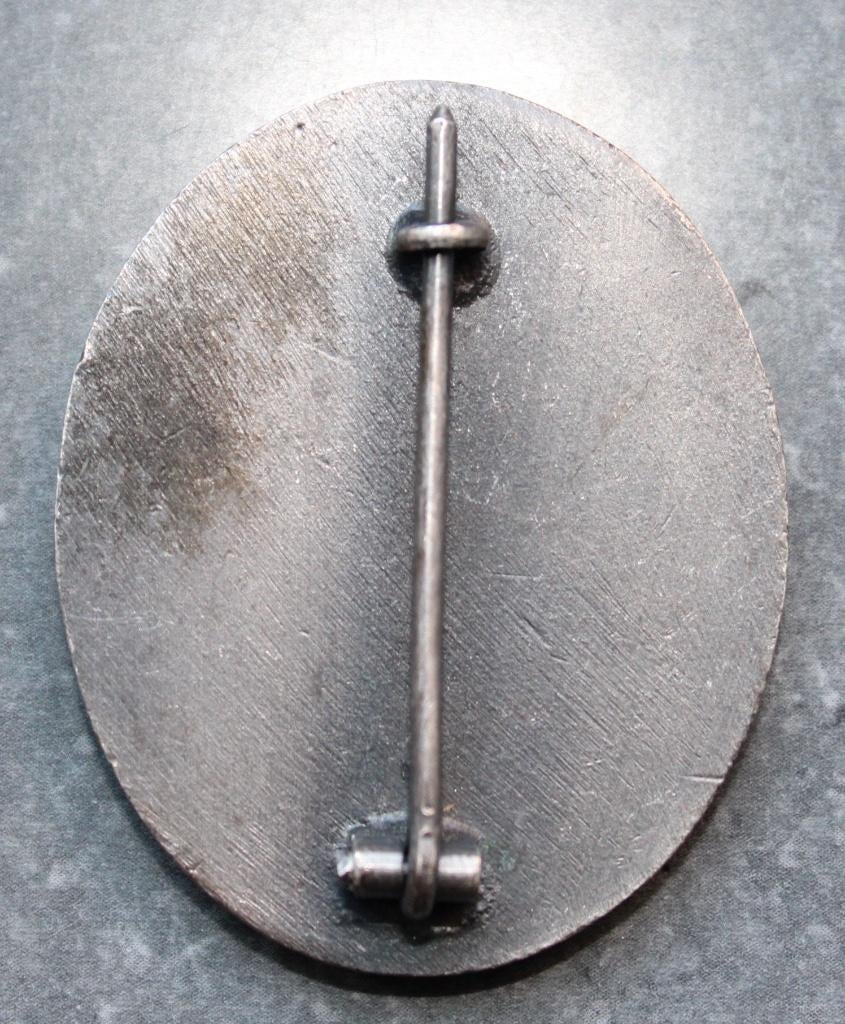 Zilveren VWA omgekeerde naald., Ophalen of Verzenden, Landmacht, Duitsland, Lintje, Medaille of Wings