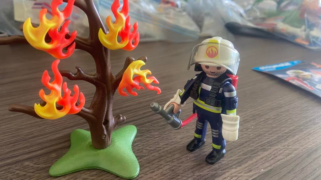 Playmobil 9033 brandweer bosbrand, Kinderen en Baby's, Speelgoed | Playmobil, Ophalen of Verzenden, Zo goed als nieuw
