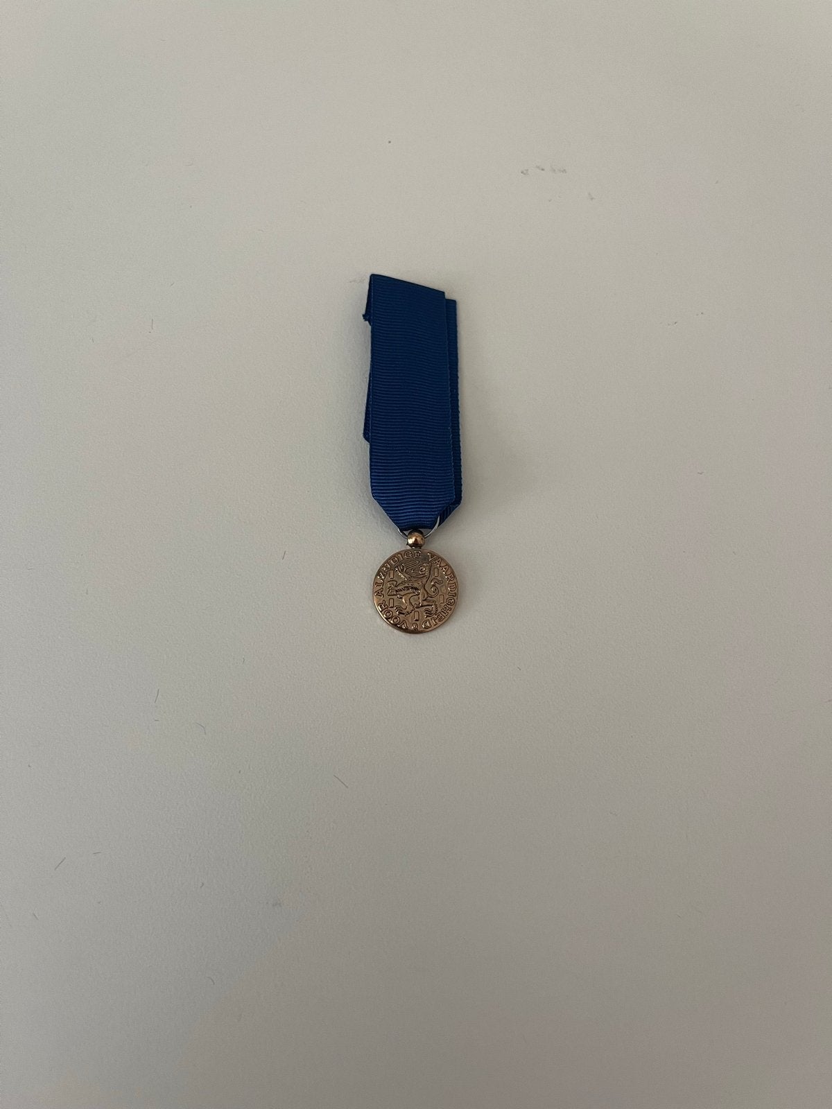 Miniatuur NSF medaille goud, Verzenden, Goud, Nederland