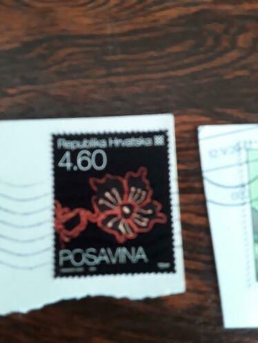 Kroatie bloem, Verzenden, Overige landen, Gestempeld