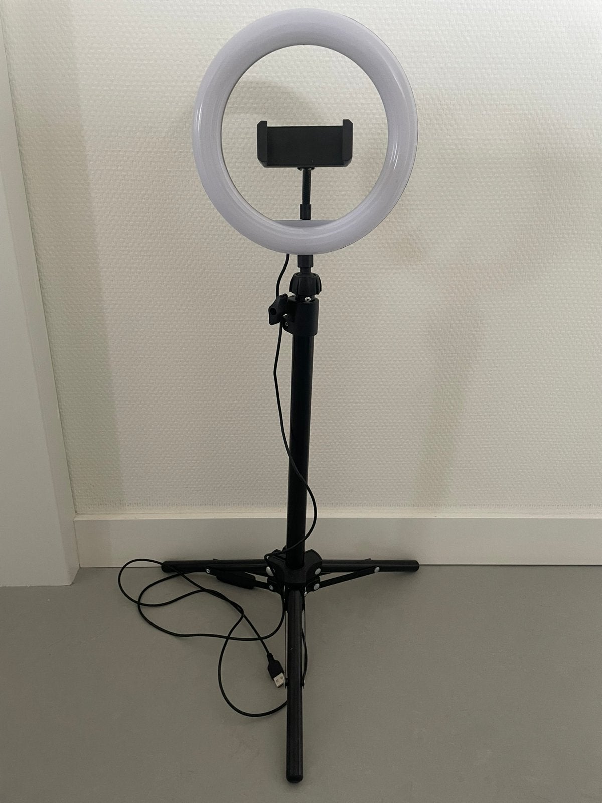 Led ring lamp, Ophalen, Zo goed als nieuw, Lamp of Flitsset