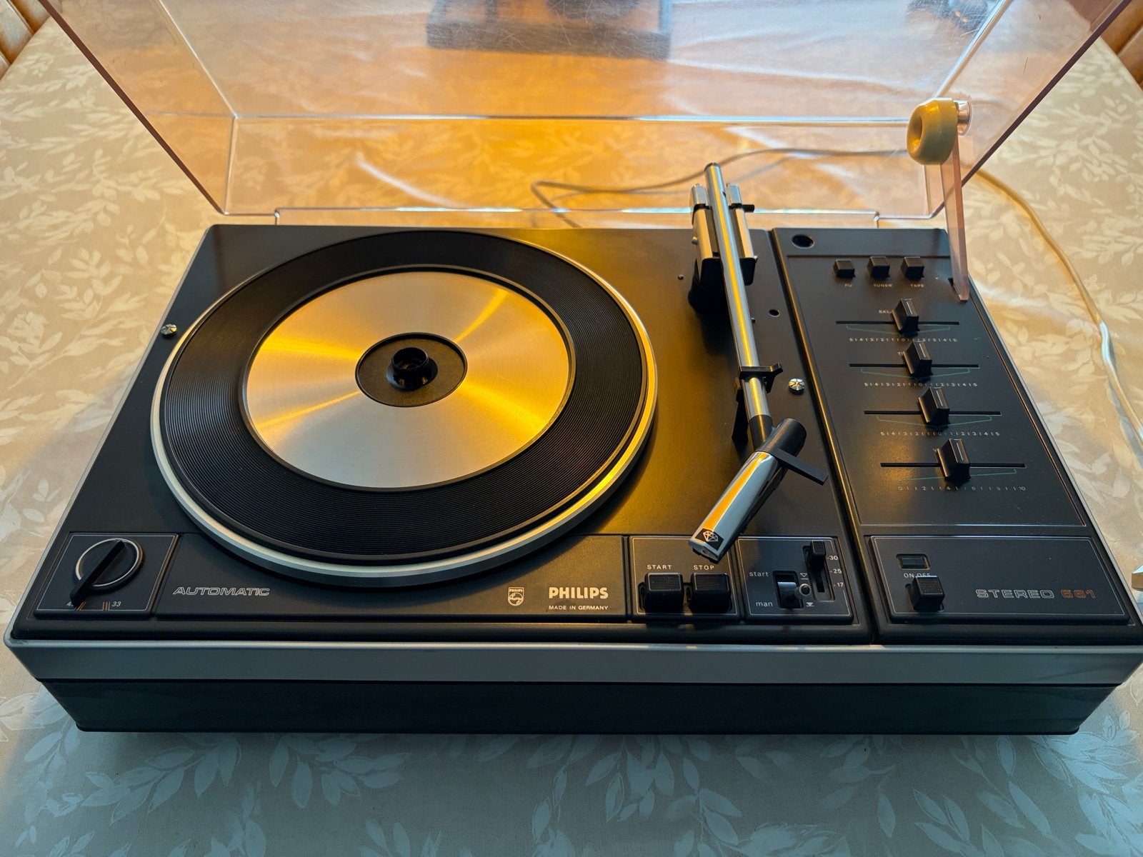 Philips Stereo 661 Platenspeler - Vintage en Automatisch, Ophalen, Philips, Gebruikt, Automatisch